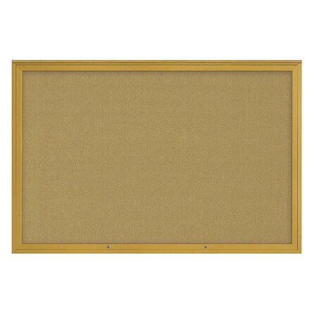 United Visual Products Corkboard, Keylime/Gold, 72"x48" UV4081PLUS-GOLD-KEYLIME
