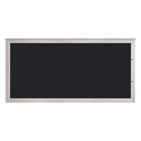 United Visual Products Corkboard, Rubber/Satin, 72"x36" UV4071PLUS-SATIN-RUBBER