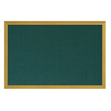 United Visual Products Corkboard, Dark Spruce/Gold, 72"x48" UV4081PLUS-GOLD-DRKSPR