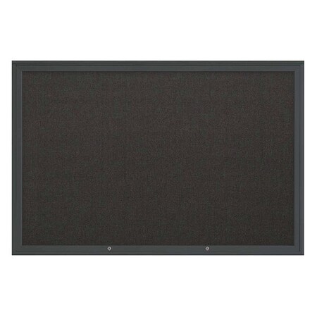 United Visual Products Corkboard, Black/Black, 72"x48" UV4081PLUS-BLACK-BLACK