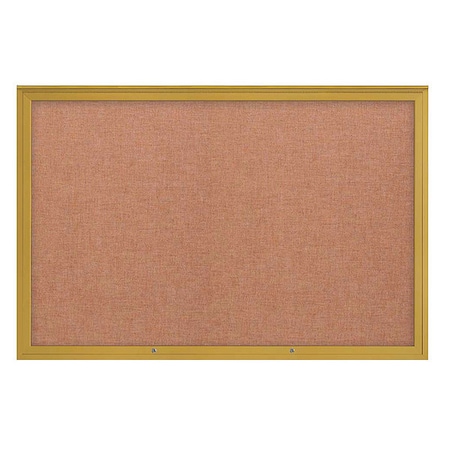 United Visual Products Corkboard, Cinnabar/Gold, 72"x48" UV4081PLUS-GOLD-CINNABA