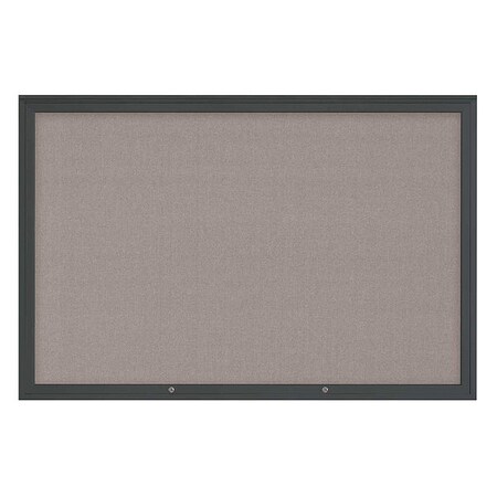 United Visual Products Corkboard, Pearl/Black, 72"x48" UV4081PLUS-BLACK-PEARL