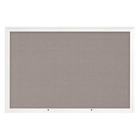 United Visual Products Corkboard, Pearl/White, 72"x48" UV4081PLUS-WHITE-PEARL