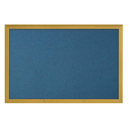 United Visual Products Corkboard, Ultramarine/Gold, 72"x48" UV4081PLUS-GOLD-ULTMAR