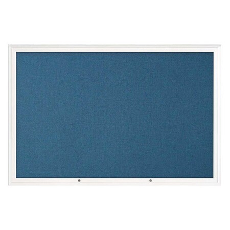 United Visual Products Corkboard, Ultramarine/White, 72"x48" UV4081PLUS-WHITE-ULTMAR