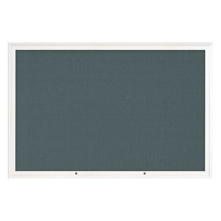 United Visual Products Corkboard, Blue Spruce/White, 72"x48" UV4081PLUS-WHITE-BLSPRU