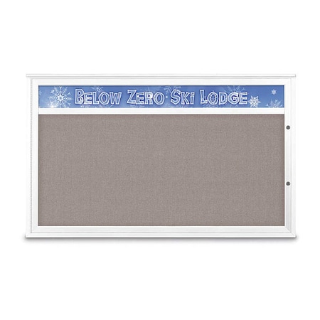 United Visual Products Corkboard, Pearl/White, 60"x36" UV432H1PLUS-WHITE-PEARL