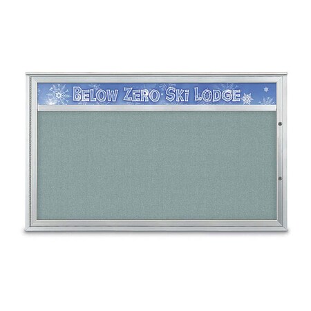 United Visual Products Corkboard, Cloud/Satin, 60"x36" UV432H1PLUS-SATIN-CLOUD