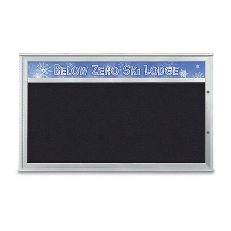 United Visual Products Corkboard, Rubber/Satin, 60"x36" UV432H1PLUS-SATIN-RUBBER