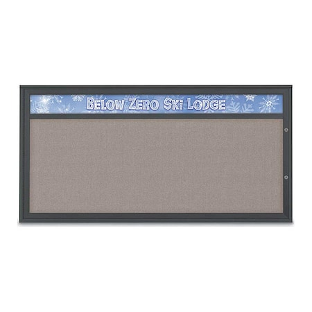 United Visual Products Corkboard, Pearl/Black, 72"x36" UV433H1PLUS-BLACK-PEARL
