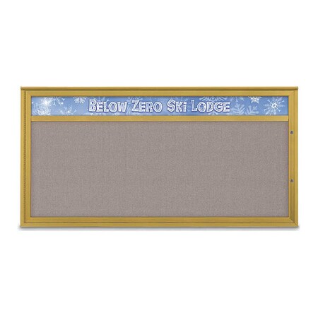 United Visual Products Corkboard, Pearl/Gold, 72"x36" UV433H1PLUS-GOLD-PEARL