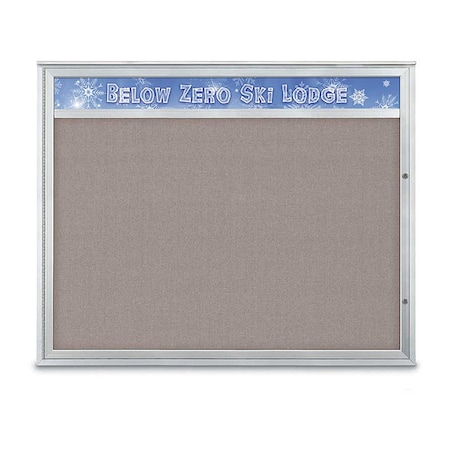 United Visual Products Corkboard, Pearl/Satin, 60"x48" UV432H2PLUS-SATIN-PEARL