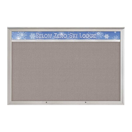 United Visual Products Corkboard, Pearl/Satin, 72"x48" UV434H1PLUS-SATIN-PEARL