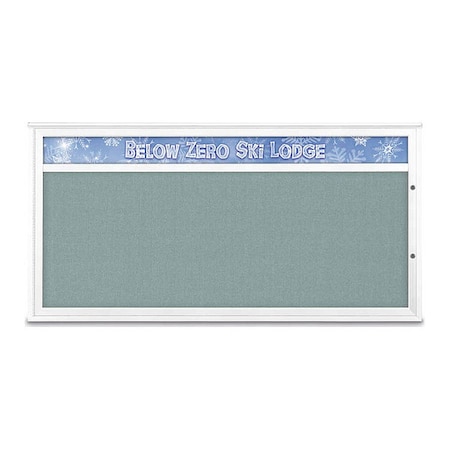 United Visual Products Corkboard, Cloud/White, 72"x36" UV433H1PLUS-WHITE-CLOUD