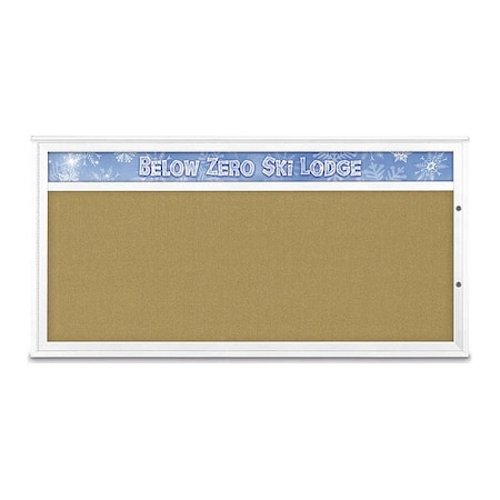 United Visual Products Corkboard, Keylime/White, 72"x36" UV433H1PLUS-WHITE-KEYLIME