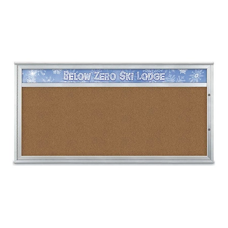 United Visual Products Corkboard, Synthetic Cork/Satin, 72"x36" UV433H1PLUS-SATIN-FORBO