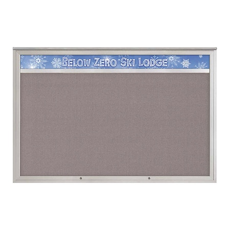 United Visual Products Corkboard, Surf/Satin, 72"x48" UV434H1PLUS-SATIN-SURF