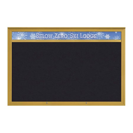 United Visual Products Corkboard, Rubber/Gold, 72"x48" UV434H1PLUS-GOLD-RUBBER