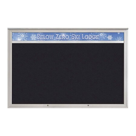 United Visual Products Corkboard, Rubber/Satin, 72"x48" UV434H1PLUS-SATIN-RUBBER