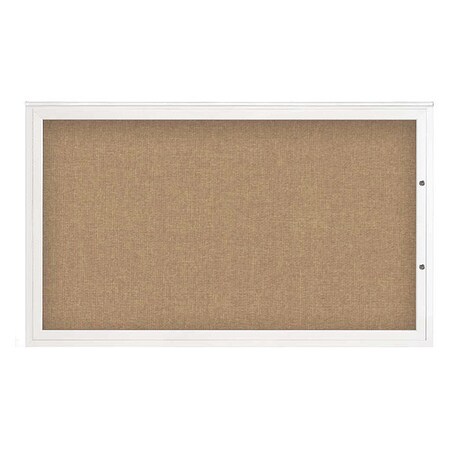 United Visual Products Corkboard, Buff/White, 60"x36" UV4051PLUS-WHITE-BUFF