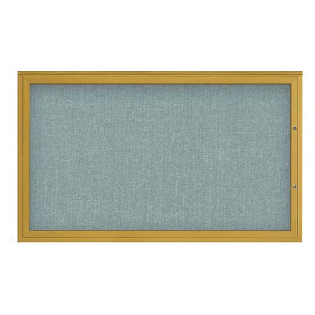 United Visual Products Corkboard, Cloud/Gold, 60"x36" UV4051PLUS-GOLD-CLOUD