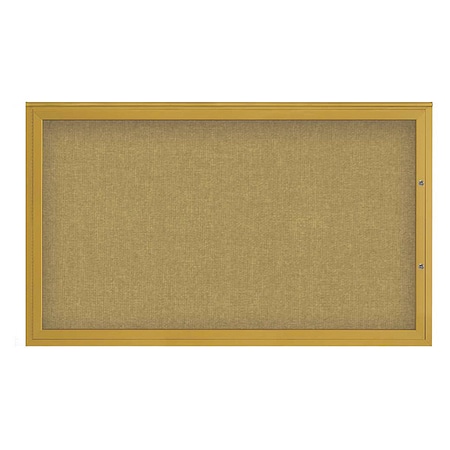United Visual Products Corkboard, Keylime/Gold, 60"x36" UV4051PLUS-GOLD-KEYLIME