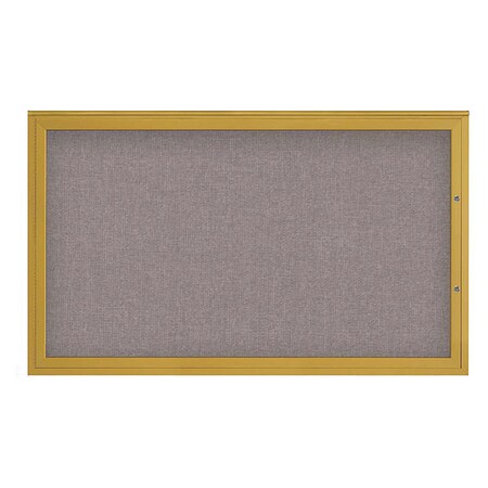 United Visual Products Corkboard, Surf/Gold, 60"x36" UV4051PLUS-GOLD-SURF