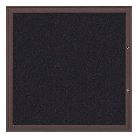 United Visual Products Corkboard, Rubber/Bronze, 48"x48" UV40448PLUS-BRONZE-RUBBER