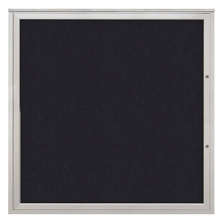United Visual Products Corkboard, Rubber/Satin, 48"x48" UV40448PLUS-SATIN-RUBBER