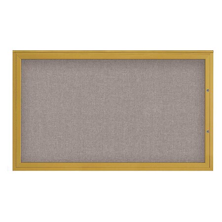 United Visual Products Corkboard, Pearl/Gold, 60"x36" UV4051PLUS-GOLD-PEARL