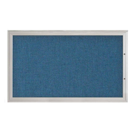 United Visual Products Corkboard, Ultramarine/Satin, 60"x36" UV4051PLUS-SATIN-ULTMAR