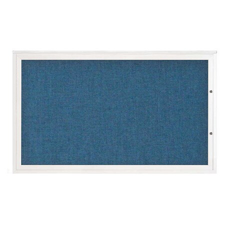 United Visual Products Corkboard, Ultramarine/White, 60"x36" UV4051PLUS-WHITE-ULTMAR