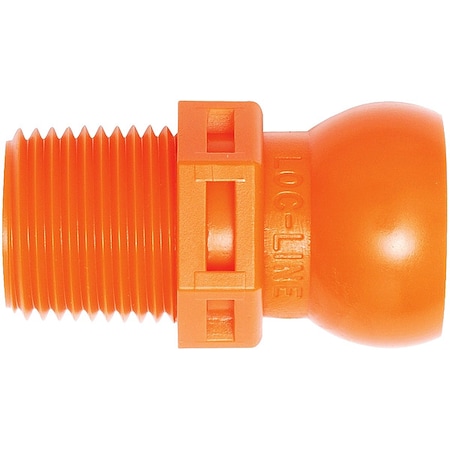 Loc-Line Male NPT Connector, 3/8In, PK50 59864