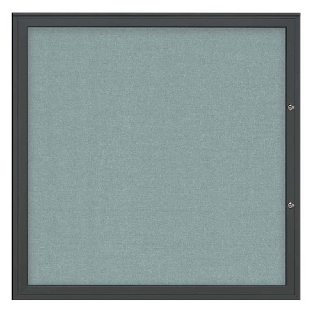 United Visual Products Corkboard, Cloud/Black, 48"x48" UV40448PLUS-BLACK-CLOUD