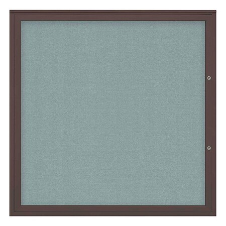 United Visual Products Corkboard, Cloud/Bronze, 48"x48" UV40448PLUS-BRONZE-CLOUD