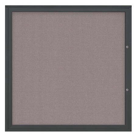 United Visual Products Corkboard, Surf/Black, 48"x48" UV40448PLUS-BLACK-SURF