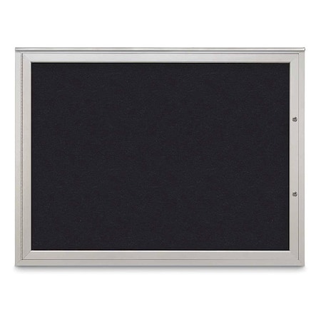 United Visual Products Corkboard, Rubber/Satin, 48"x36" UV4041PLUS-SATIN-RUBBER