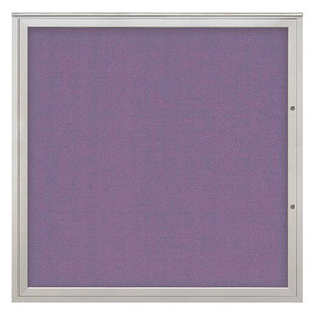 United Visual Products Corkboard, Amethyst/Satin, 48"x48" UV40448PLUS-SATIN-AMETHY