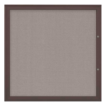 United Visual Products Corkboard, Pearl/Bronze, 48"x48" UV40448PLUS-BRONZE-PEARL