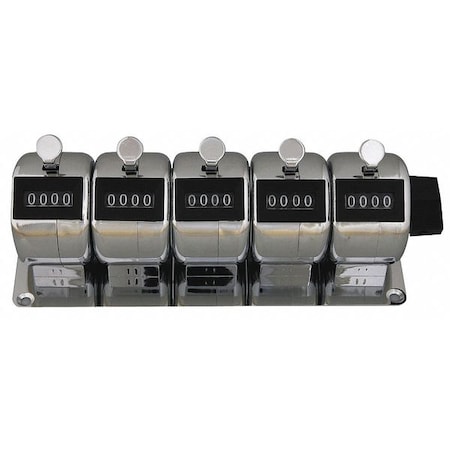 Enm Counter, Hand Tally, 5 Gang, 4 Digits M4505