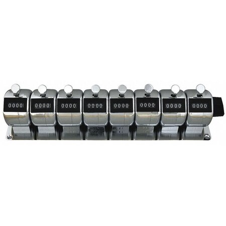 Enm Counter, Hand Tally, 8 Gang, 4 Digits M4508