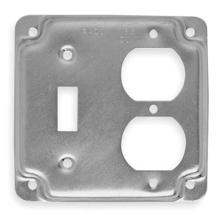 RACO Electrical Box Cover, Square, 4 in. 906C