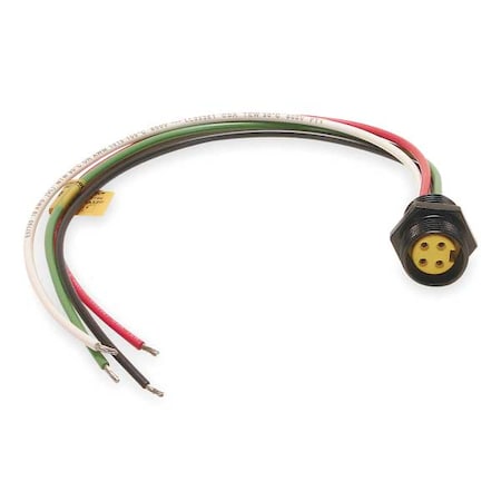 Brad Harrison External Thread Receptacle, 4, Female, 10A 1R4004A20A120