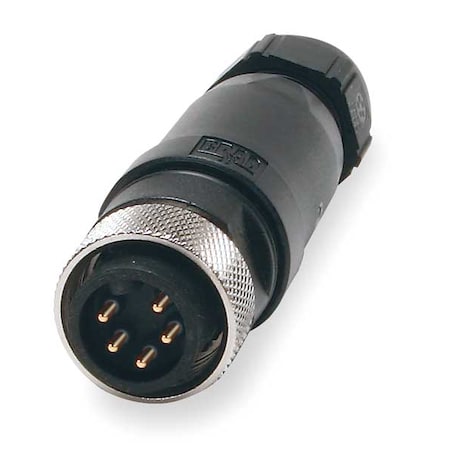 BRAD HARRISON Internal Thread Connector, 5, Male, 16 AWG 1A5002-34