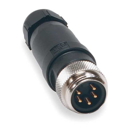 BRAD HARRISON External Thread Connector, 5, Male, 16 AWG 1A5006-34