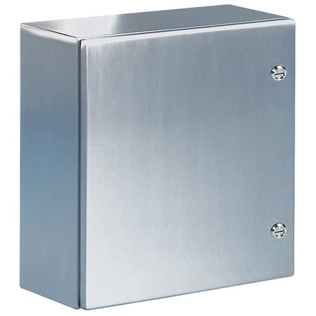 Rittal 1/4 Turn Latch Electrical Enclosures, 15.80 in H, 8.30 in D, 12 in W, 1, 12, 3R, 4, Steel WM161208NC