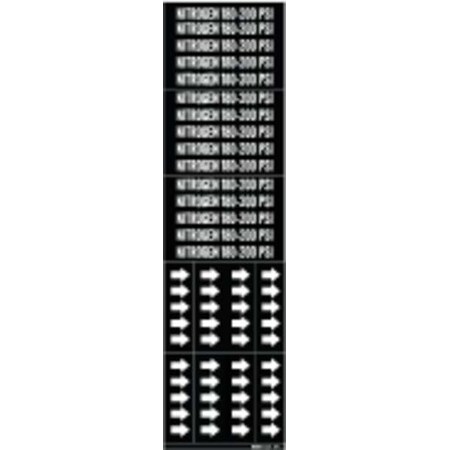 Brady Pipe Mkr, Nitrogen 180 to 200 psi, to3/4In 86334