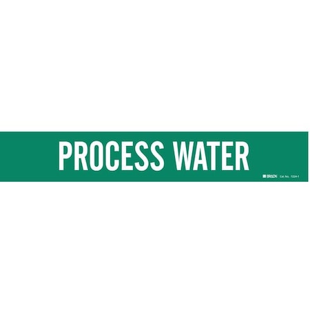 Brady Pipe Mrkr, Process Water, 2-1/2to7-7/8 In, 7224-1 7224-1