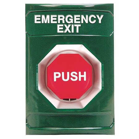 Safety Technology International Emergency Exit Push Button, Key-To-Reset SS-2102EX