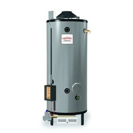 RHEEM-RUUD Natural Gas Commercial Gas Water Heater, 82 gal., 120V AC G82-156